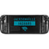 NFL Jacksonville Jaguars Black Performance Series Steam Deck Handheld Gaming Computer Skin